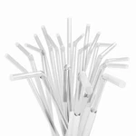 Paper Wrapped Plastic Flexible Drinking Straws - 7.75" 0.23" (250, Clear) New. Price: $14.44.