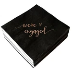 Were Engaged Napkins 50 Pcs Black And Rose Gold Engagement Cocktail W... New. Price: $20.72.