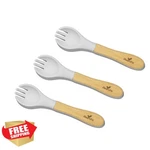 Avanchy Bamboo Silicone Spork Baby Utensils Toddler Weaning New. Price: $46.99.
