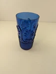 Cadeaux Break Resistant Polycarbonate Fleur Glass, 20 Oz Tumbler, Blue Used. Price: $25.00.