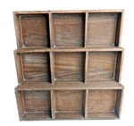 Vendor Product Display Wood Box 13 Inches High 9 Compartments For Craft Fairs New. Price: $15.00.