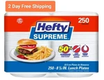 Hefty Supreme Foam Disposable Lunch Plates, 7/8", 250 Ct. New. Price: $54.99.