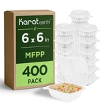 Karat Earth 6"X6" Mineral Filled Pp Hinged CONTAINER(1 Compartment)/eco-friendly New. Price: $74.25.
