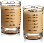 2 Pack Shot Glass Measuring Cup 3 Ounce Heavy Base Jigger Espresso New. Price: $11.45.