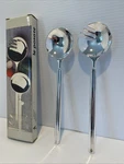 Vintage Haaro Haakka Chrome Posate Stainless Steel Modern Serving Spoons ! New. Price: $20.00.