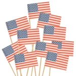 Bamboomn American Flag Cocktail Appetizers Toothpick Stirrer Stick New. Price: $12.95.