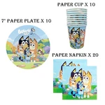 Bluey & Bingo Happy Birthday Plate Napkin Cup Tableware Kids Party Decoration Uk New. Price: $13.62.