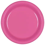 Fun Express Bright Pink Disposable Round Plastic Dessert Plates 7", 20 Counts New. Price: $16.04.