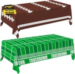 Football Party Decorations Disposable Tablecloth Plastic Touchdown Cover New. Price: $13.43.