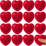 16 Red Heart Stress Balls 3IN Foam Squeeze Valentine Party Favors Smile Toys New. Price: $14.99.