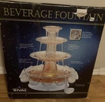 Rival Dazzle 2.5 Gallon Light Up Beverage Fountain BF250 Color Sparkling Bubble Open. Price: $79.98.