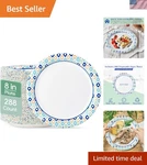 Colorful Camo Disposable Paper Plates - 288 Count, Ideal For Family Gatherings New. Price: $50.99.