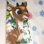 Rudolph The Red-nosed Reindeer Paper Tablecloth 1999 Creative Exp New 54X102. Price: $13.99.