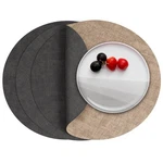Myir Jun Round Dual Sided, Faux Leather Set Of 4 Indoor ... New. Price: $22.76.