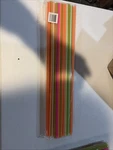Extra Long 20" Drinking Straws Pack Of 100 Assorted Colors Party Supplies New. Price: $21.99.