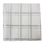 Celebrate The Season Glittering Silver Plaid Tablecloth, Christmas Fabric 60X102 New. Price: $33.88.