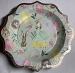 Roobee Paper Snack Plates (16) Easter Rabbits Scalloped Edge Nip New. Price: $8.99.