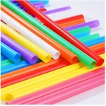 Wide-mouthed Milkshake Straws 200-PACK, 8 Colors, Disposable New. Price: $27.99.
