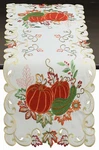 Creative Linens Fall Thanksgiving Pumpkin Placemats Table Cloth Runner Ivory New. Price: $19.99.