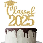 Class Of 2025 Cake Topper, Graduation Party Decor, Congrats New. Price: $14.99.