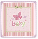 Carter's Baby Girl Butterfly Pink Shower Party 7" Square Dessert Plates New. Price: $12.99.