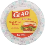 Glad Everyday 10 In. Blue Flower Round Paper Plates (50-COUNT) BBP0098 New. Price: $13.43.