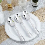 Hard Plastic Dessert Coffee Spoons Disposable Silverware Party Wedding New. Price: $12.41.