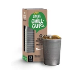 Steel Chill 16 Oz. Party Cups, Perfect For Cold Drinks, 12 Count, Gray New. Price: $29.02.