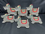 Set Of 6 Creative Co-op "scottie Dog" Plates Tis The Season Collection Used. Price: $79.99.