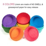 Bright Rainbow Standard Cupcake Liners Solid Colorful Paper Baking Cups 400-COUN New. Price: $15.09.