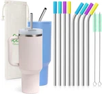 Teivio Piece 5/16 Inch (8MM) Wide Stainless Steel Straws For 40 Oz Tumbler Wit New. Price: $14.99.