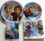 Disney Frozen Party Supplies Dinner Lunch Plates, Napkins, Rings Girls Birthday New. Price: $17.99.