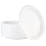 100 Count Disposable Inch White Plastic Dinner Plates Extra Large New. Price: $35.76.