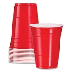 Dart P16RPK Oz. Plastic Cold Drink Party Cups - Red (50/PACK) New. Price: $15.86.