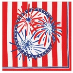 Caspari Paper Beverage Napkins, Stars, Stripes And Sparks - 2 Packs (19100C) New. Price: $18.00.