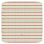 16 Caspari Christmas Plates, Rickrack, Red/green, Square 7", Chevron, 2 Packs New. Price: $11.95.