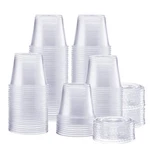 200 Sets - 5.5 Oz. Plastic Disposable Portion Cups With Lids Souffle New. Price: $34.32.