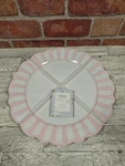 Lillian August French Farmhouse Pink/white Melamine Dinner Plates 11" SET/4 Nwt New. Price: $26.36.