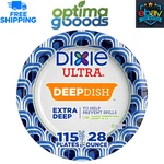 Dixie Ultra Extra Deep Dish Paper Plates 28 Oz., 115 Ct. New. Price: $26.48.