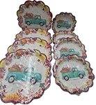 Pioneer Woman Vtg Truck Thanksgiving Harvest Dog Paper Dinner/dessert Plates New. Price: $14.99.