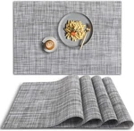 Homedge Pvc Placemat, 4 Pcs Of Non-slip Heat Resistant Mats, Washable Viny New. Price: $41.65.