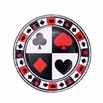 Poker Night Plate Casino Gaming Birthday Party Decoration Tableware 7" 8PCS New. Price: $5.35.