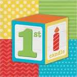 Abc Birthday Building Blocks Toys 1ST Party Paper Luncheon Napkins New. Price: $10.99.