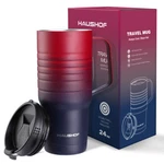 Haushof 24OZ Insulated Travel Mug W/handle Stainless Steel Leakproof Bpa-free New. Price: $20.99.