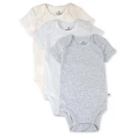 Honest Baby Clothing 3 Pack Short Sleeve Neutral Bodysuits New Various Sizes. Price: $11.49.