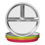 Jayour Kids Stainless Steel Divided Plates Anti-slip Silicone Sleeves New. Price: $54.21.