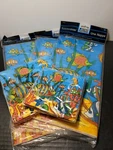 Vintage 1990S Amscan Paper Party Tablecloth & Napkins Fish Aquatic Luau Set Of 5 New. Price: $18.74.