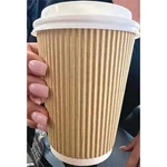 Karat By Lollicup KRTCKRC512 Oz Paper Ripple Hot Cups Kraft & White - 500 ... New. Price: $84.85.