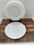 Vintage Crown Corning Milk Glass 9" Dinner Plate Lot Of White 1950 Used. Price: $30.00.