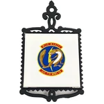 Vintage Usaf Wild Weasel 66TH Ftr Wpns Sq Trivet Cast Iron Tile Hot Plate Japan Used. Price: $74.99.